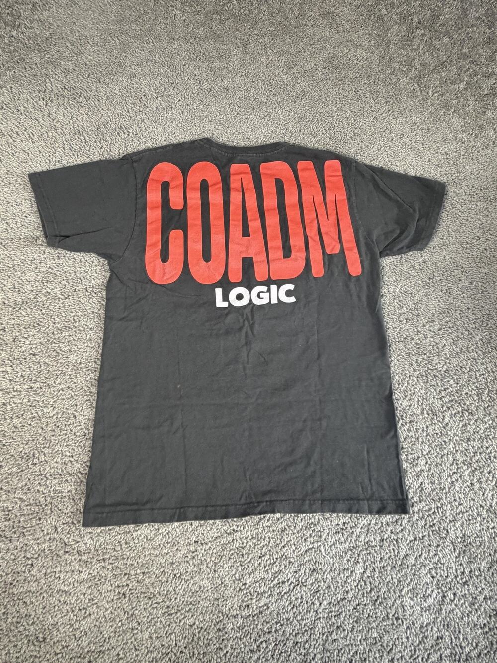 Logic Shirt Mens Small Black Short Sleeve COADM Confessions Tour Tee Merch
